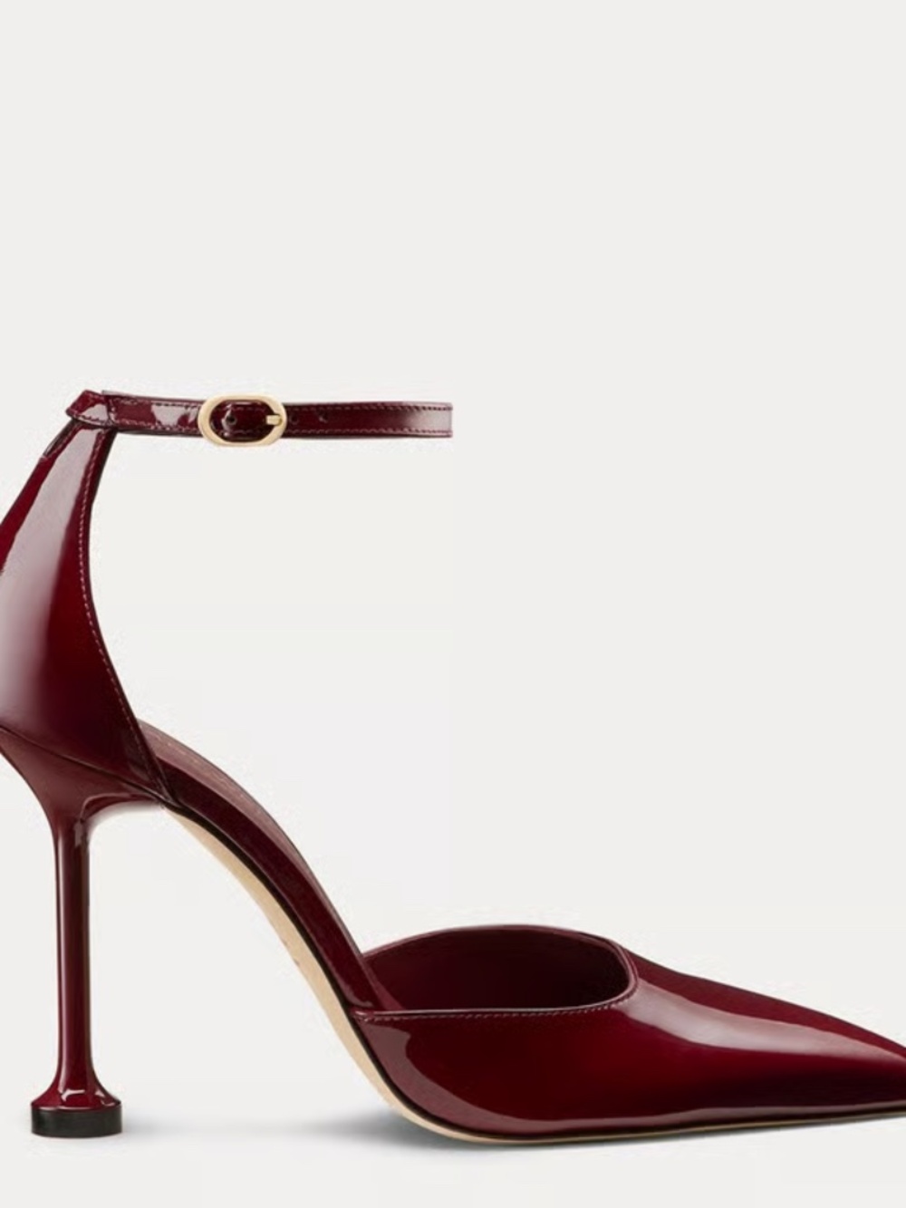 STUART WEITZMAN Rosewood Patent Leather Size: 8.5 - Picture 2 of 4